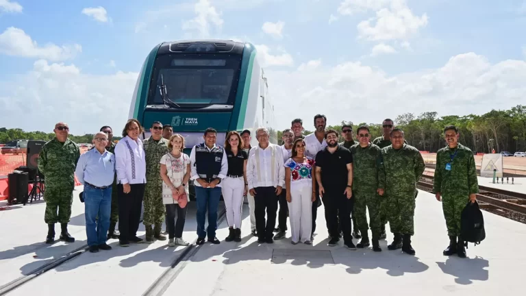 Llega Primer Vagón del Tren Maya a Cancún