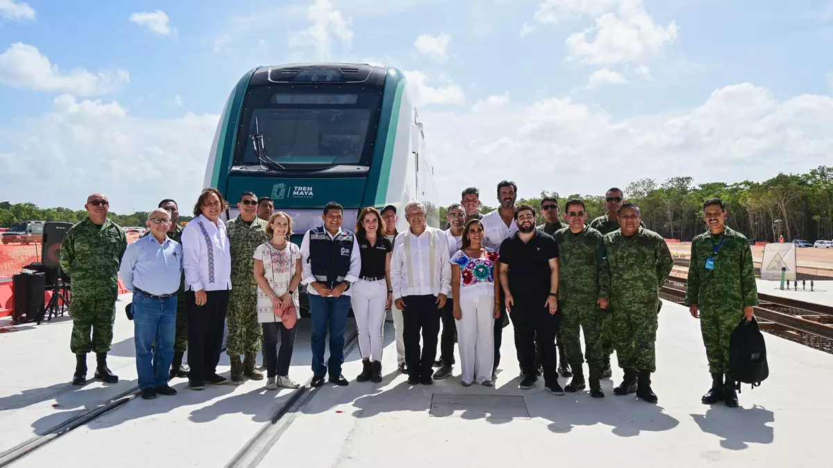 Llega Primer Vagón del Tren Maya a Cancún | First Wagon of the Mayan Train Arrives in Cancun