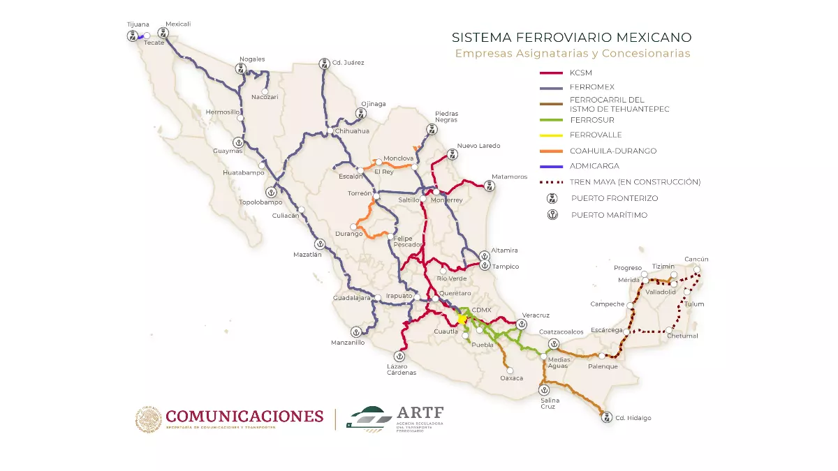 Potencial Expansión del Tren Maya Hacia el Centro y Norte de México