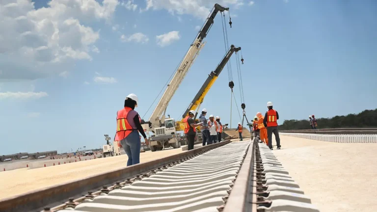Supervisión del Tren Maya de Carga en Progreso Yucatán
